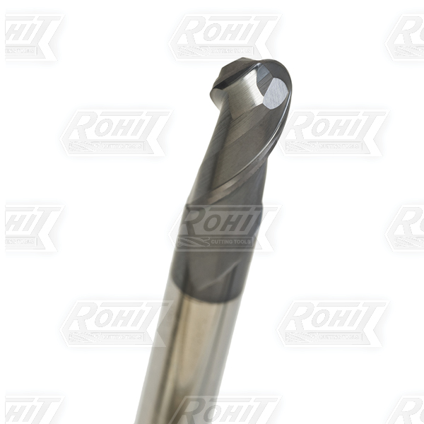 206-2-Flute TX Solid Carbide Ball Nose upto 55HRc Machining-Metric
